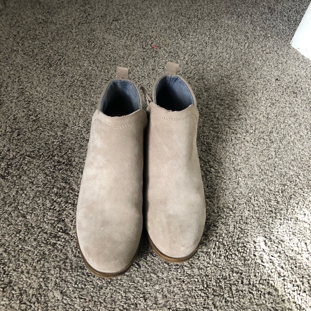 TOMS suede booties